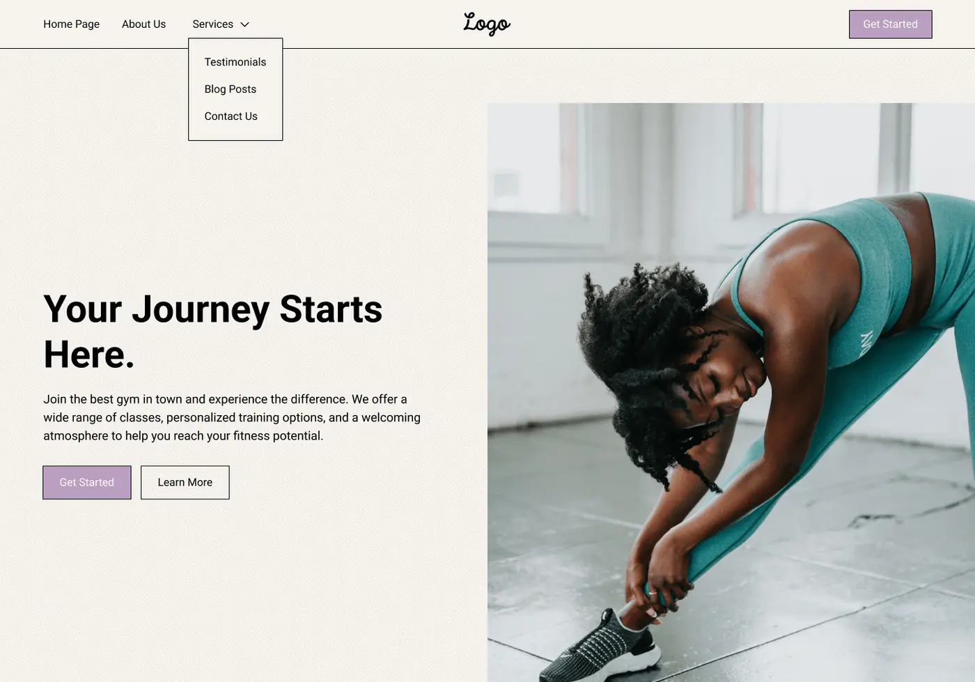 Gym-Hero-Section-Robyn-Sabrina-Web-Designer